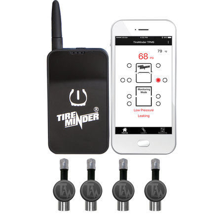 MINDER RESEARCH Minder Research TM22159 TireMinder Smart TPMS with 4 Flow Through Transmitters TM22159